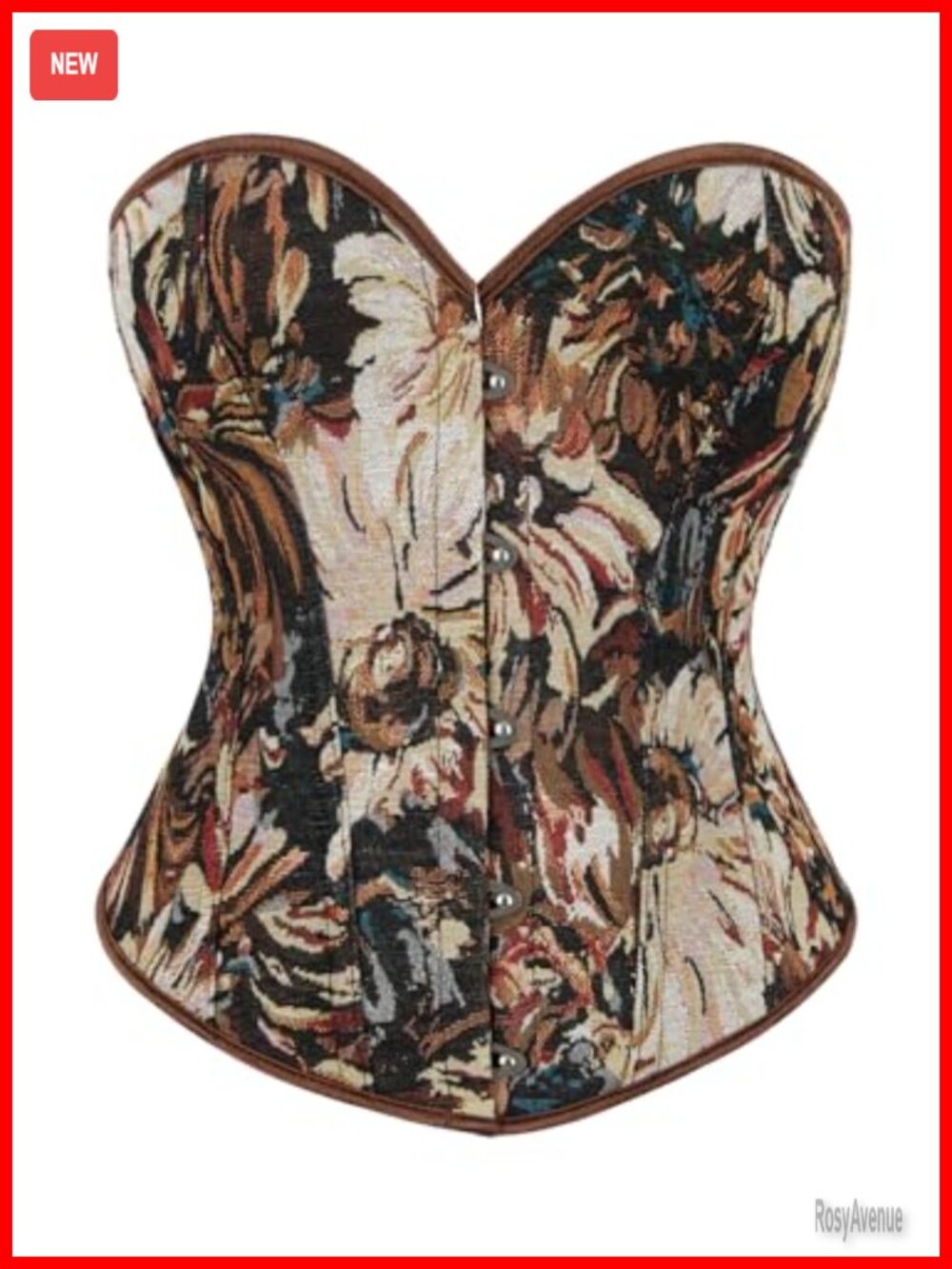 Vintage Bustier Corset Top Lace-Up Strapless Shapewear Tube Top